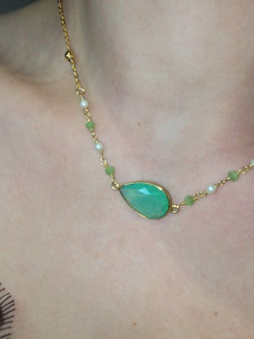 CHRYSOPRASIA PIECE UNIQUE